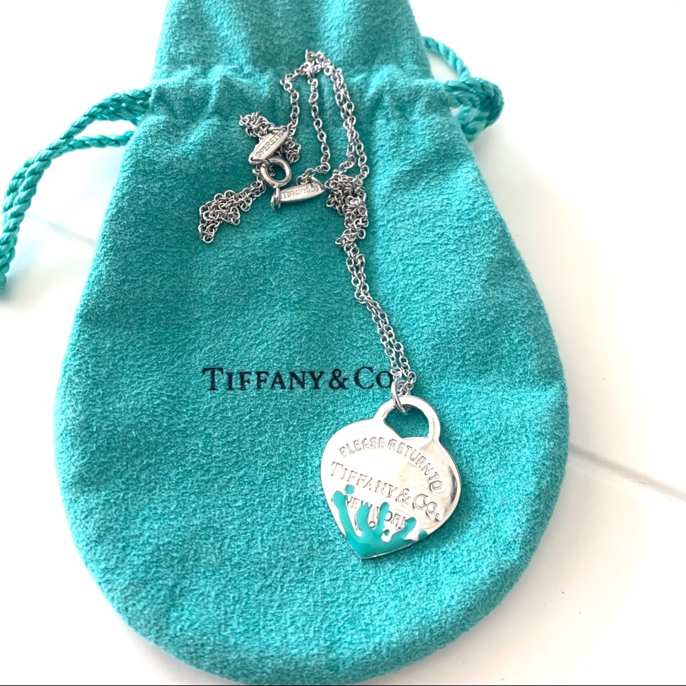 Tiffany Dripping Heart Necklace